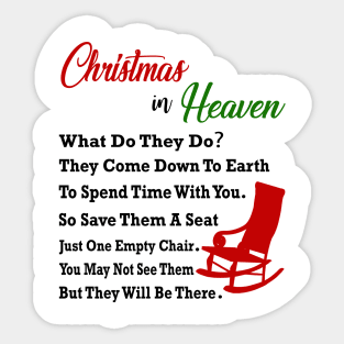 Christmas in Heaven Sticker